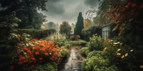 Tranquil meadow, multi colored flowers, nature beauty generated by AI